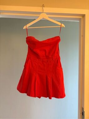 Kendall Lane Uniquities Red Strapless Mini Dress